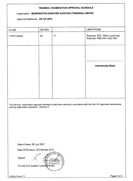 Robinson R66 Turbine  EASA type certification