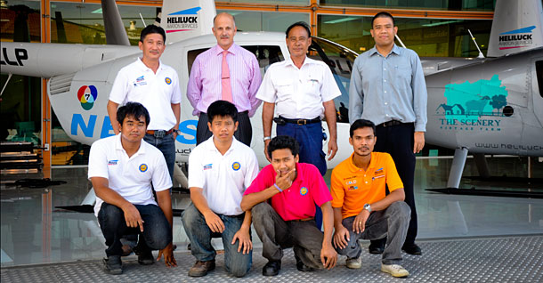 Robinson R44 Maintenance course Heliluck Bangkok January 2012
