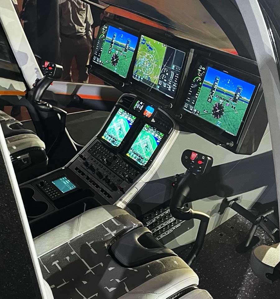 Robinson R88 cockpit